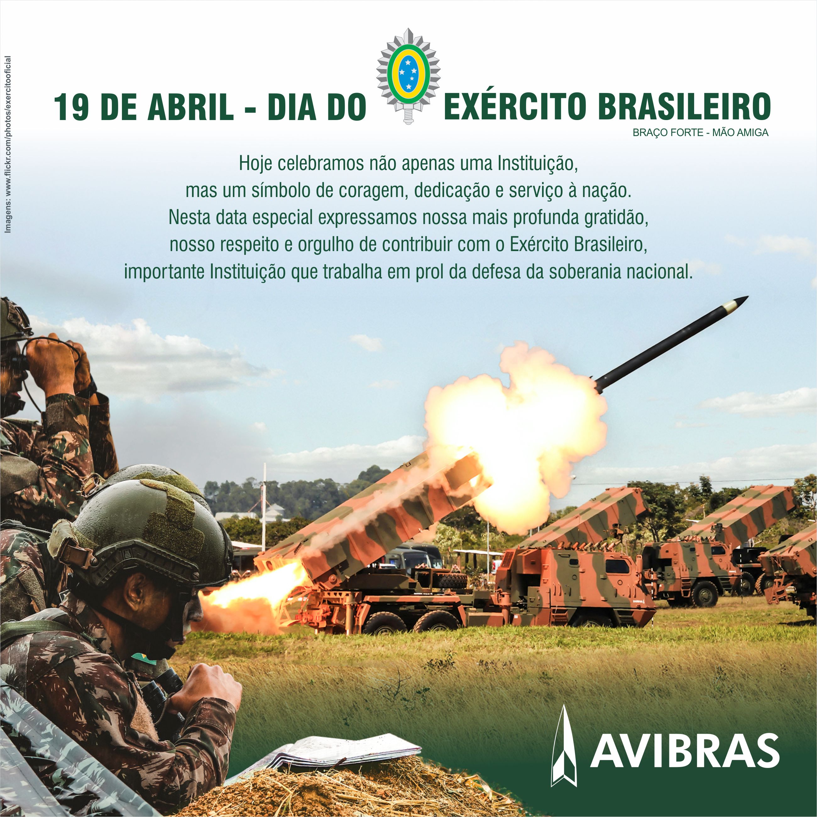 Nossa homenagem ao Dia do Exército Brasileiro